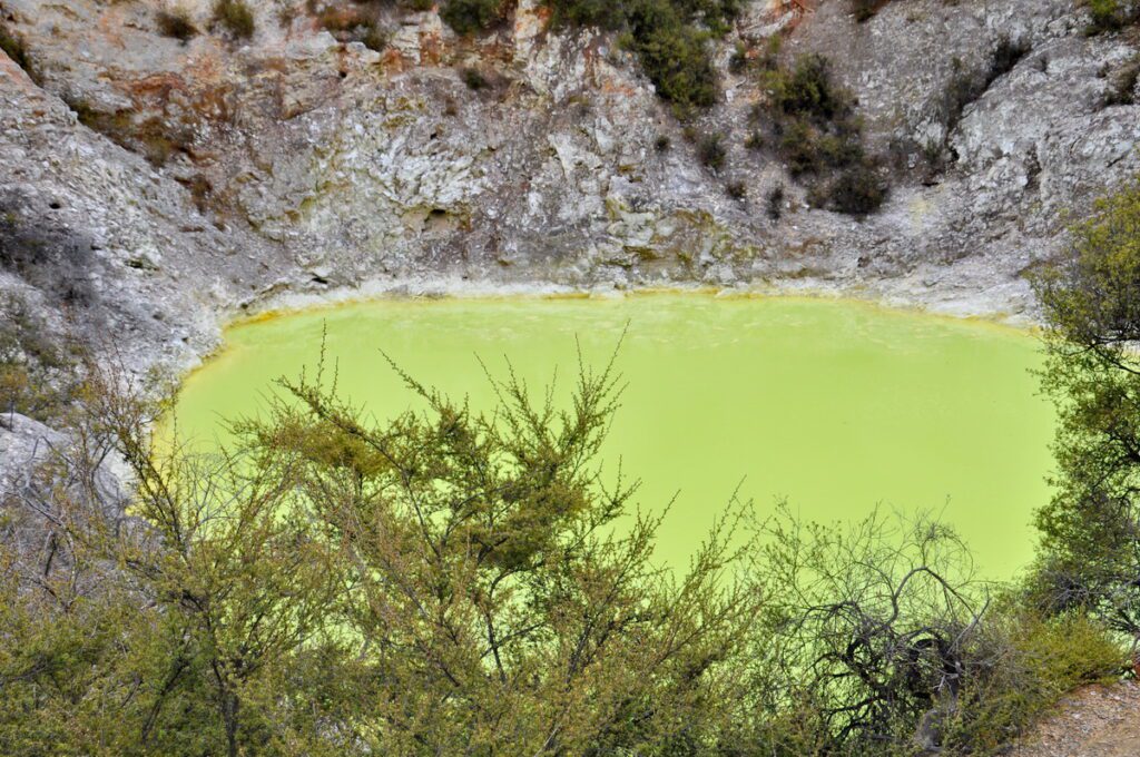 image of devil's bath, wai-o-tapu thermal wonderland, new zealand