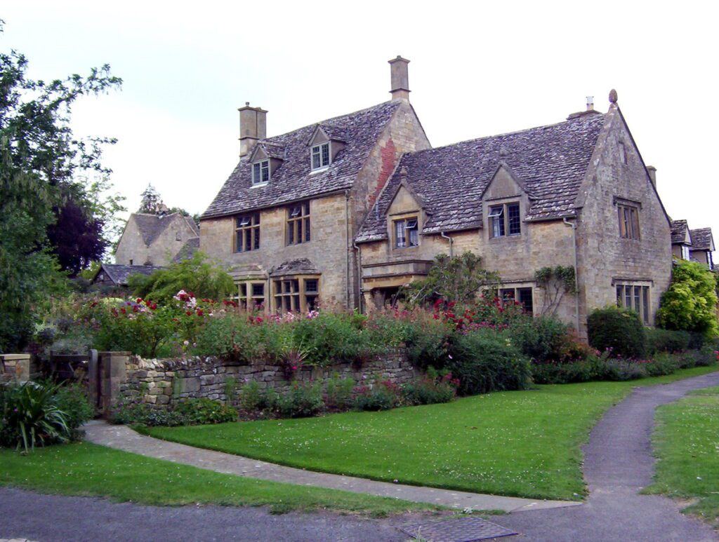 image of westington house and garden, chipping campden, england
