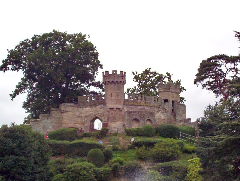 image of ethelfleda's mound, warwick castle, england