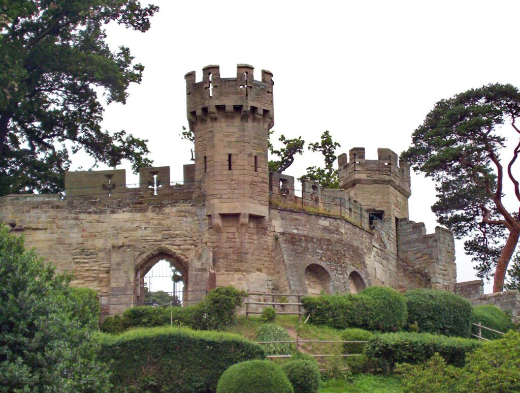image of ethelfleda's mound, warwick castle, england