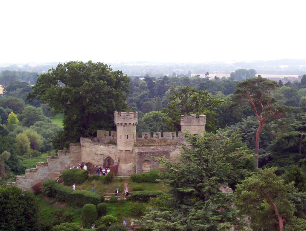 image of ethelfleda's motte, warwick castle, england