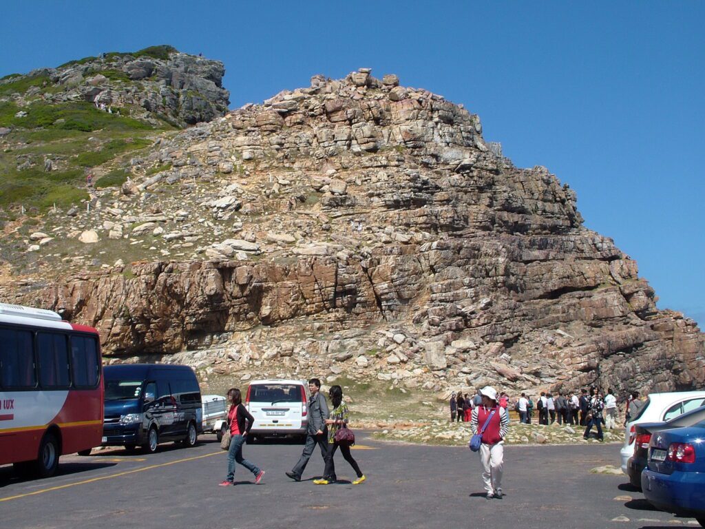 image of rocky promontory, cape point, cape of good hope nature reserve, south africa