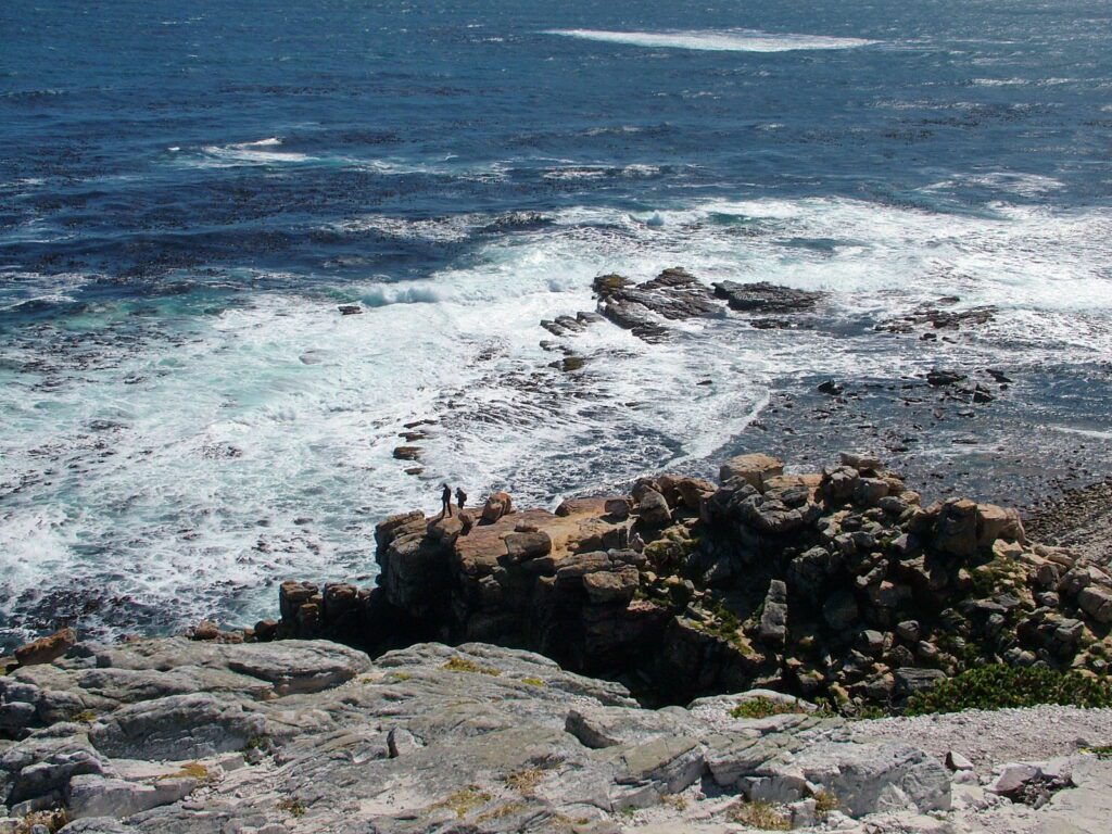 image of indian ocean off cape point, cape of good hope nature reserve, south africa
