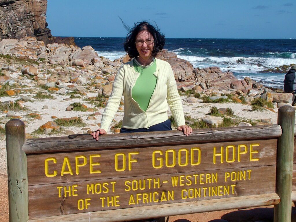 image of jean at cape point, cape of good hope nature reserve, south africa