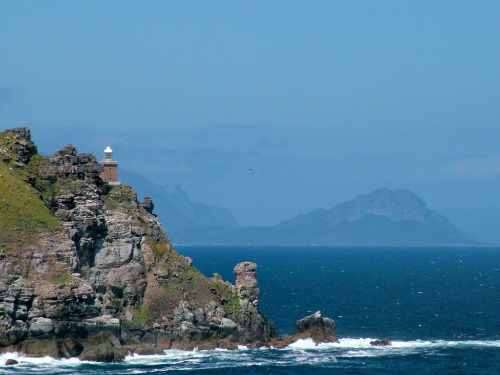 image of new cape point lighthouse, cape of good hope nature reserve, south africa
