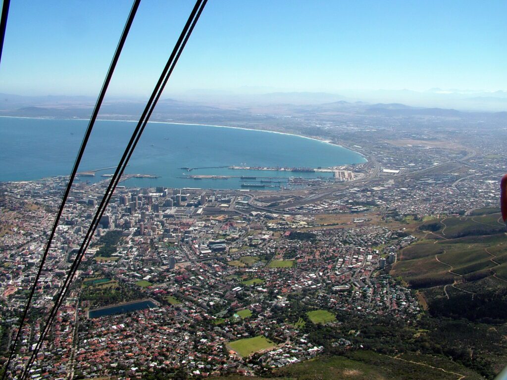 image of cape town and table bay, south africa