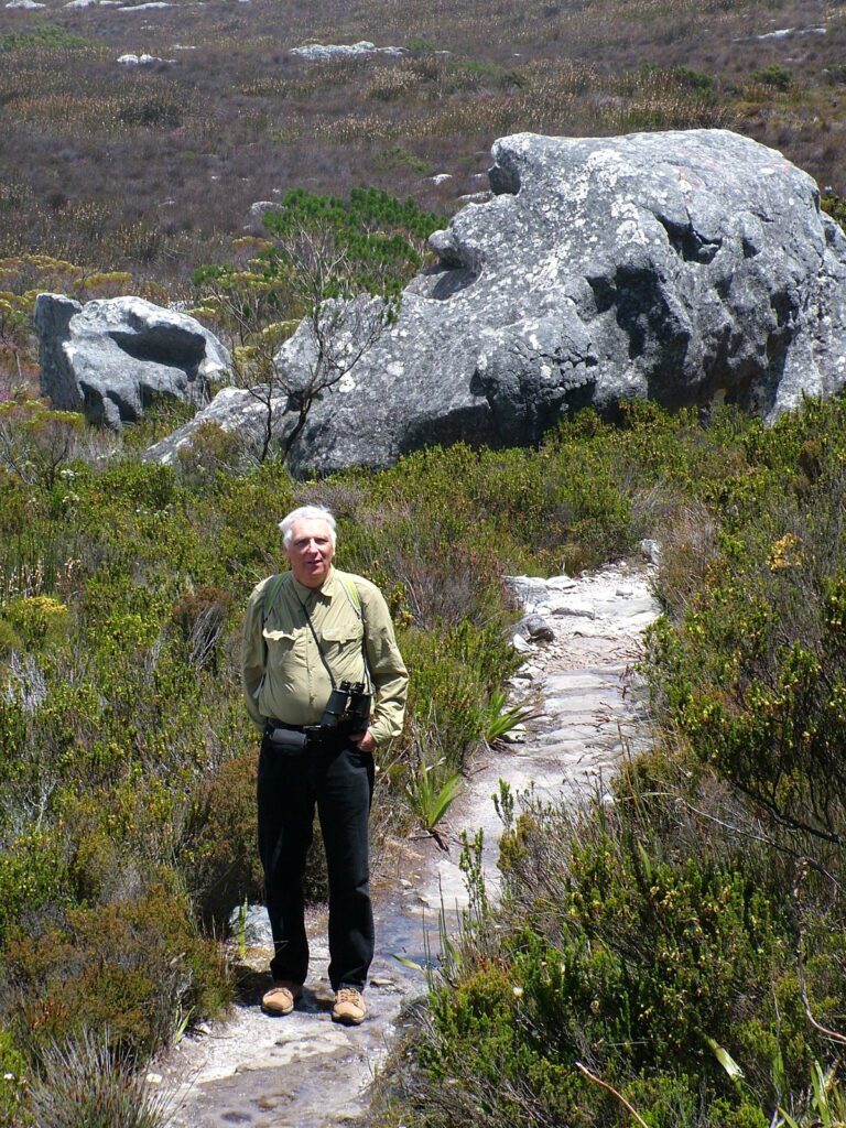 image of bob on table mountain, cape town, south africa