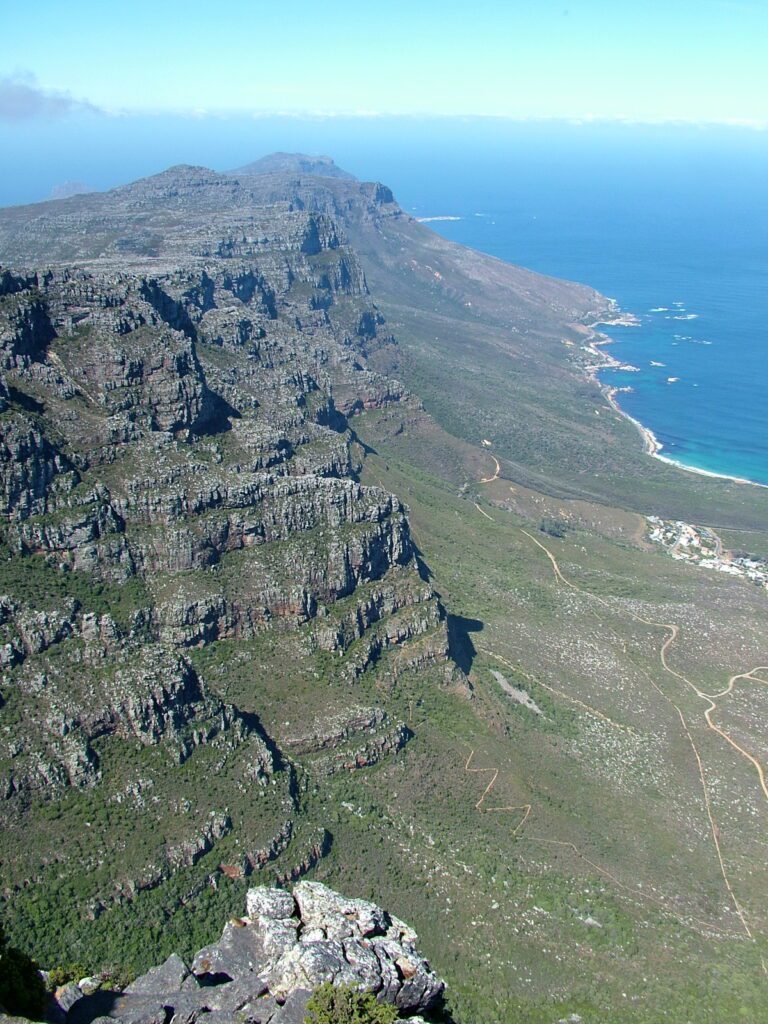 image of the twelve apostles, table mountain, cape town, south africa