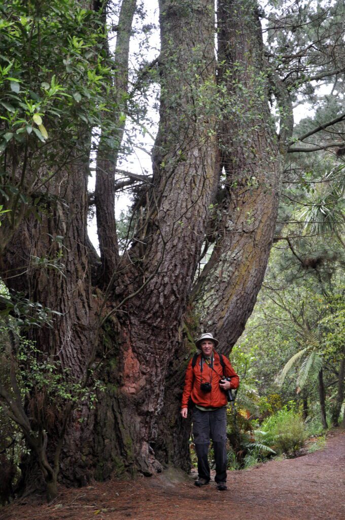 image of bob on the trail adjacent to huka falls, new zealand 
