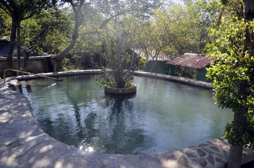 image of a thermal pool, las hornillas volcanic activity centre, miravalles volcano, costa rica 