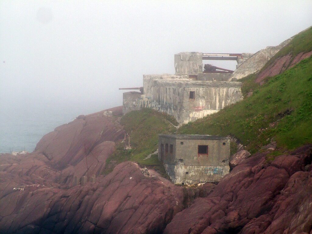 image of gun emplacements, fort amherst, st. john's, newfoundland