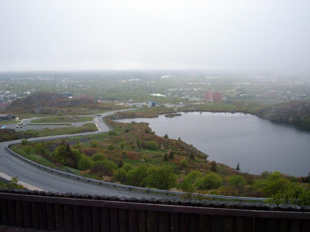 image of georges pond, burma road trail, signal hill, st. john's, newfoundland and labrador