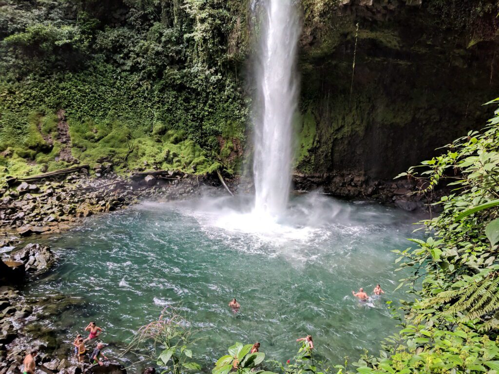 image of the plunge pool, la fortuna waterfall, la fortuna, costa rica