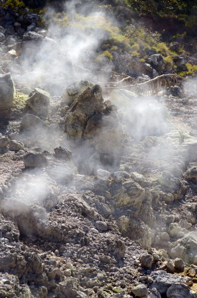 image of a fumarole, las hornillas volcanic activity centre, miravalles volcano, costa rica 