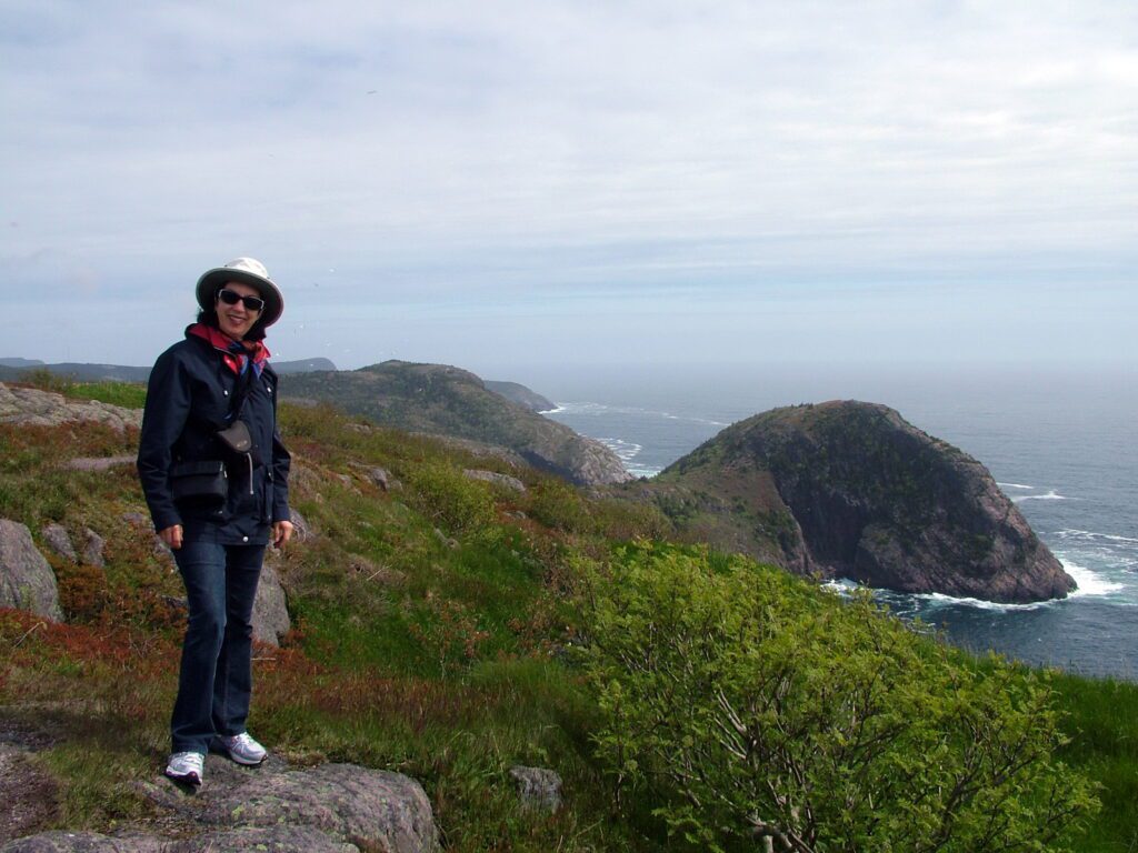 image of jean overlooking cuckold's cove, signal hill, st. john's, newfoundland