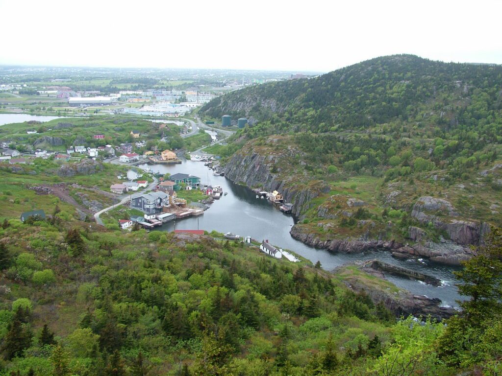 image of quidi vidi gut, burma road trail, signal hill, st. john's, newfoundland and labrador