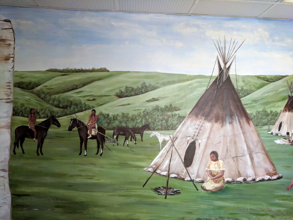image of a wall mural, Manitou Springs Resort & Mineral Spa, manitou beach, saskatchewan