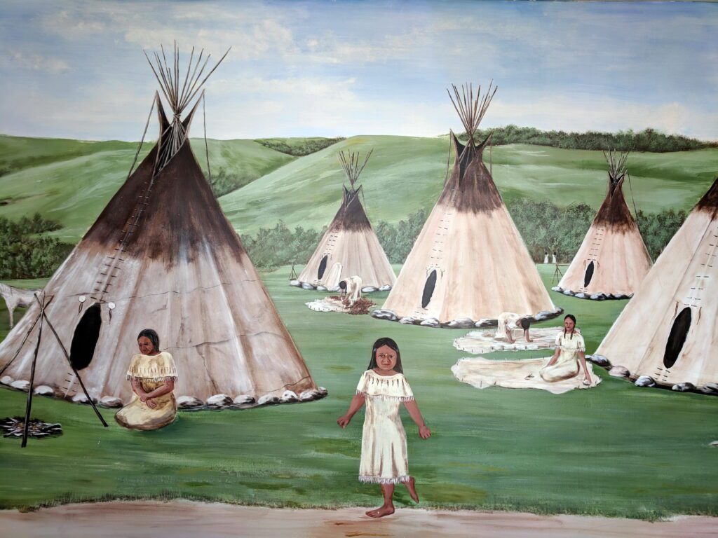 image of a wall mural, Manitou Springs Resort & Mineral Spa, manitou beach, saskatchewan