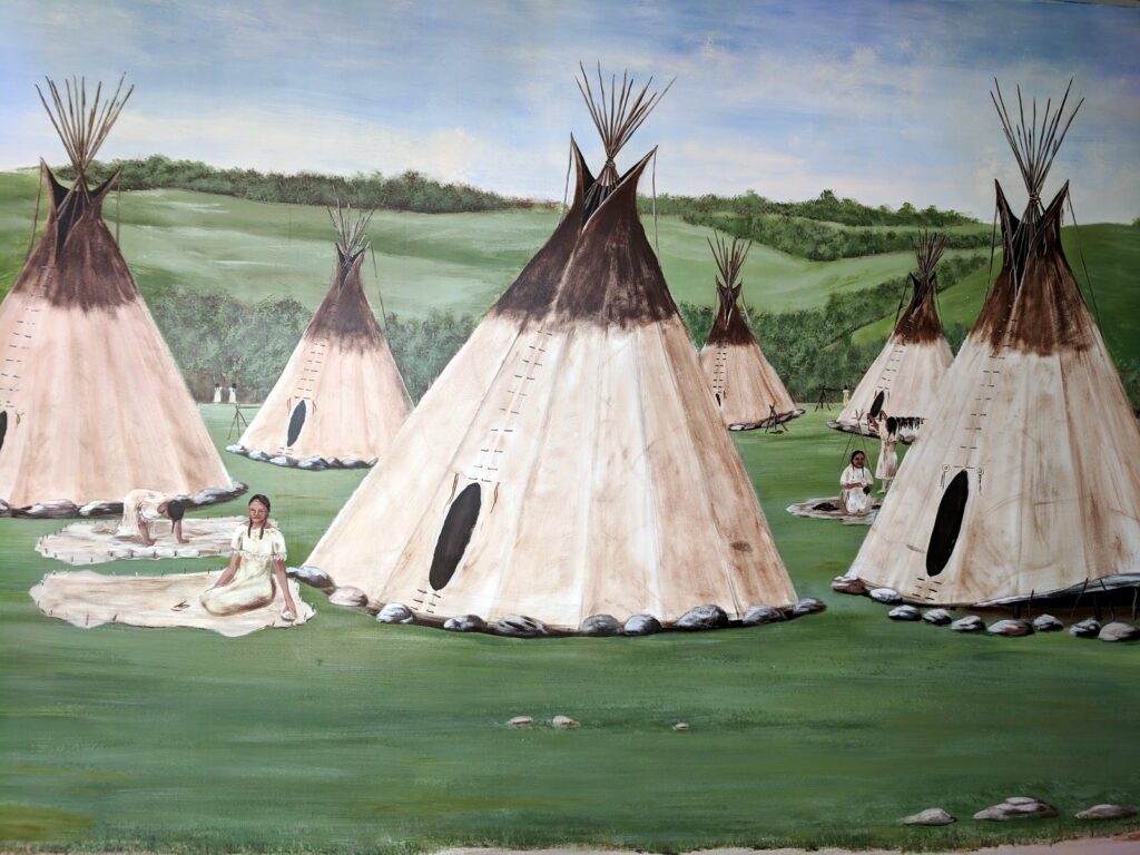 image of a wall mural, Manitou Springs Resort & Mineral Spa, manitou beach, saskatchewan