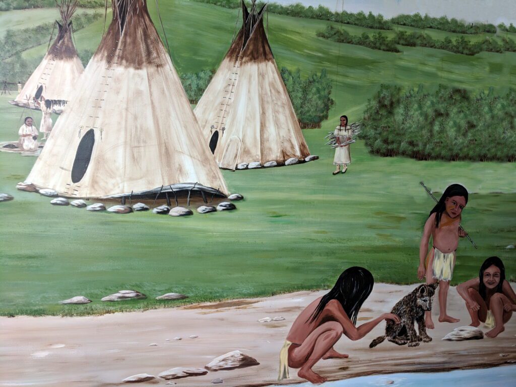 image of a wall mural, Manitou Springs Resort & Mineral Spa, manitou beach, saskatchewan