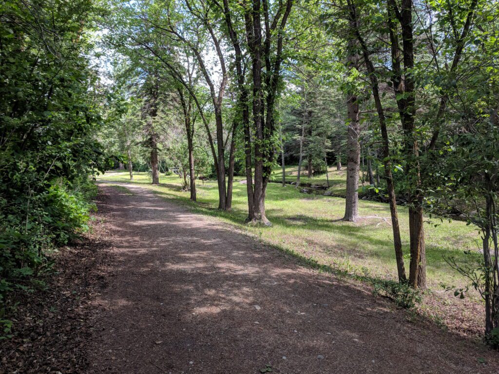 image of the shady trail, wellington park, watrous, saskatchewan
