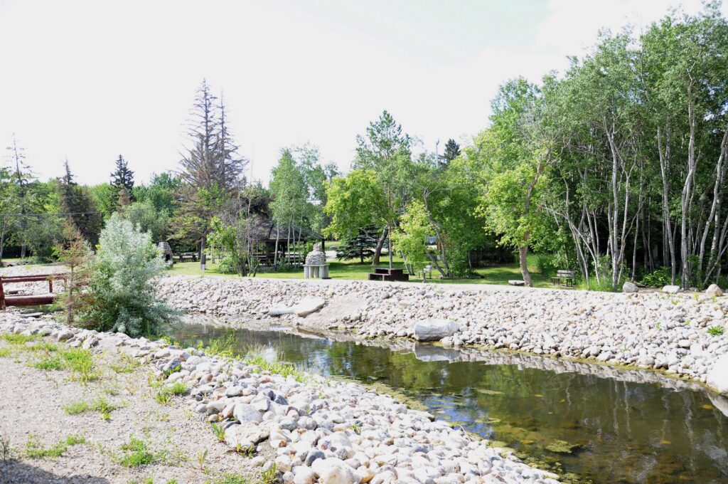 image of stone embankments, wellington park, watrous, saskatchewan