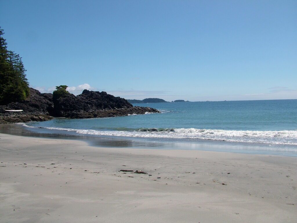 image of medallion beach, vargas island, british columbia