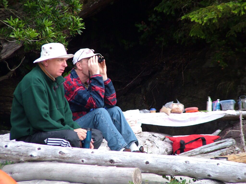 image of bob and martin, ahous bay, vargas island, british columbia
