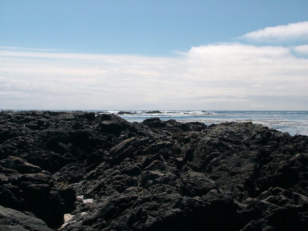 image of volcanic reefs, la croix group off vargas island, british columbia