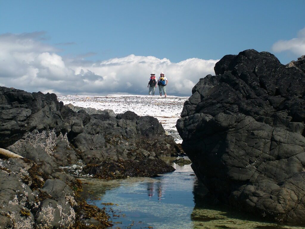 image of people, la croix group off vargas island, british columbia