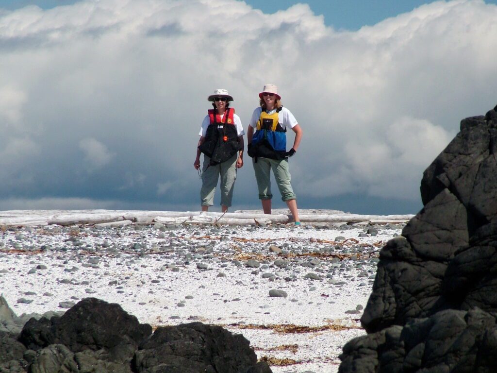 image of jean and claire, la croix group off vargas island, british columbia