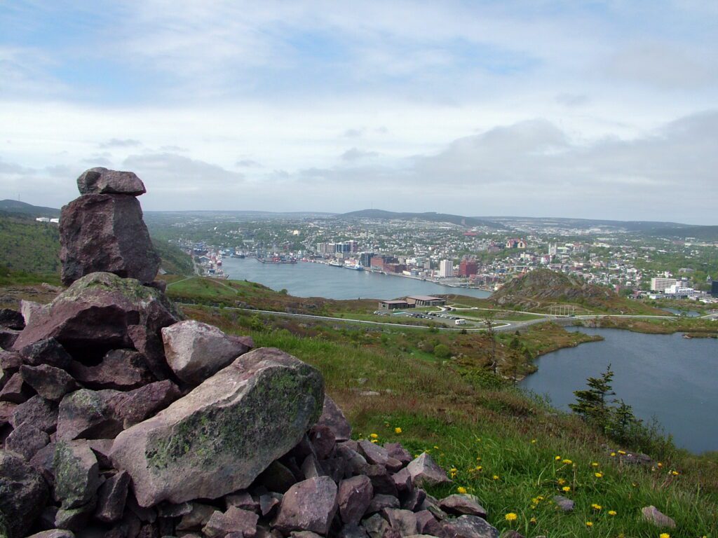 image of ladies lookout on burma hill, ladies lookout trail, signal hill, st. john's, newfoundland and labrador
