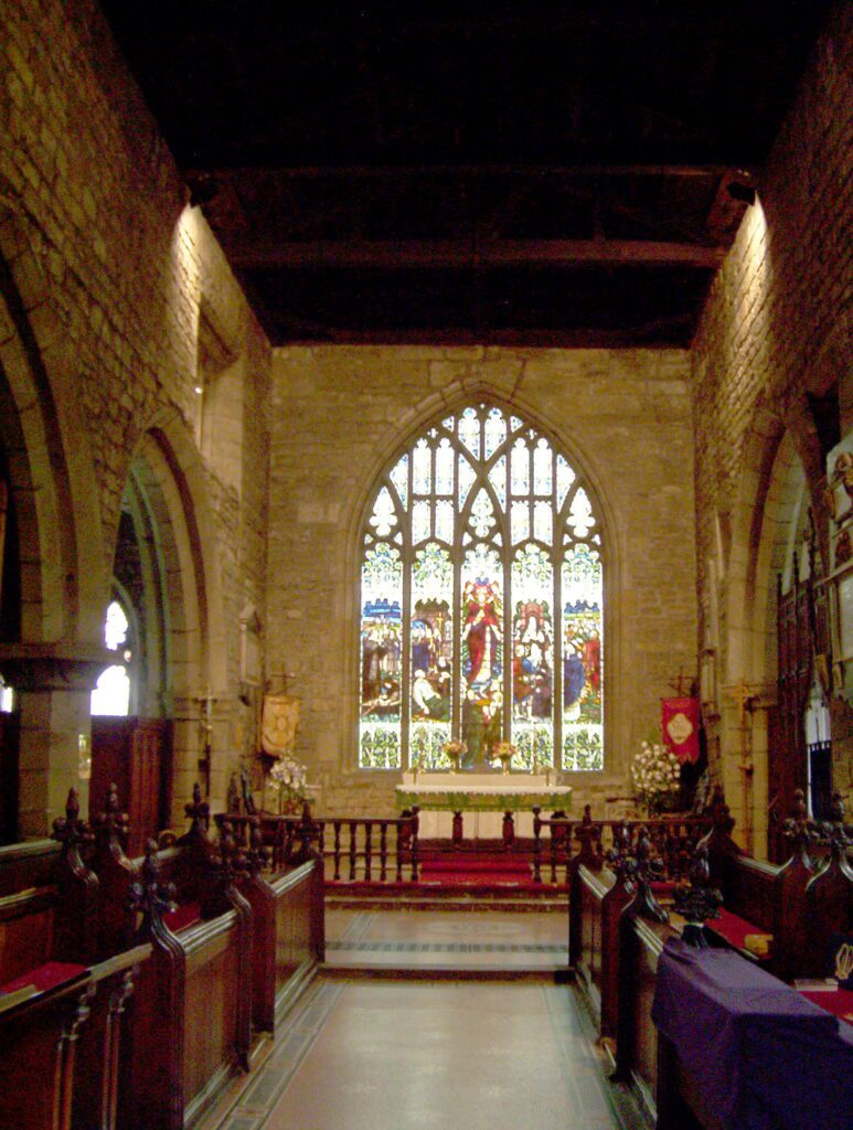 image of the interior of All Saints Anglican Church of England, Darfield, South Yorkshire, England