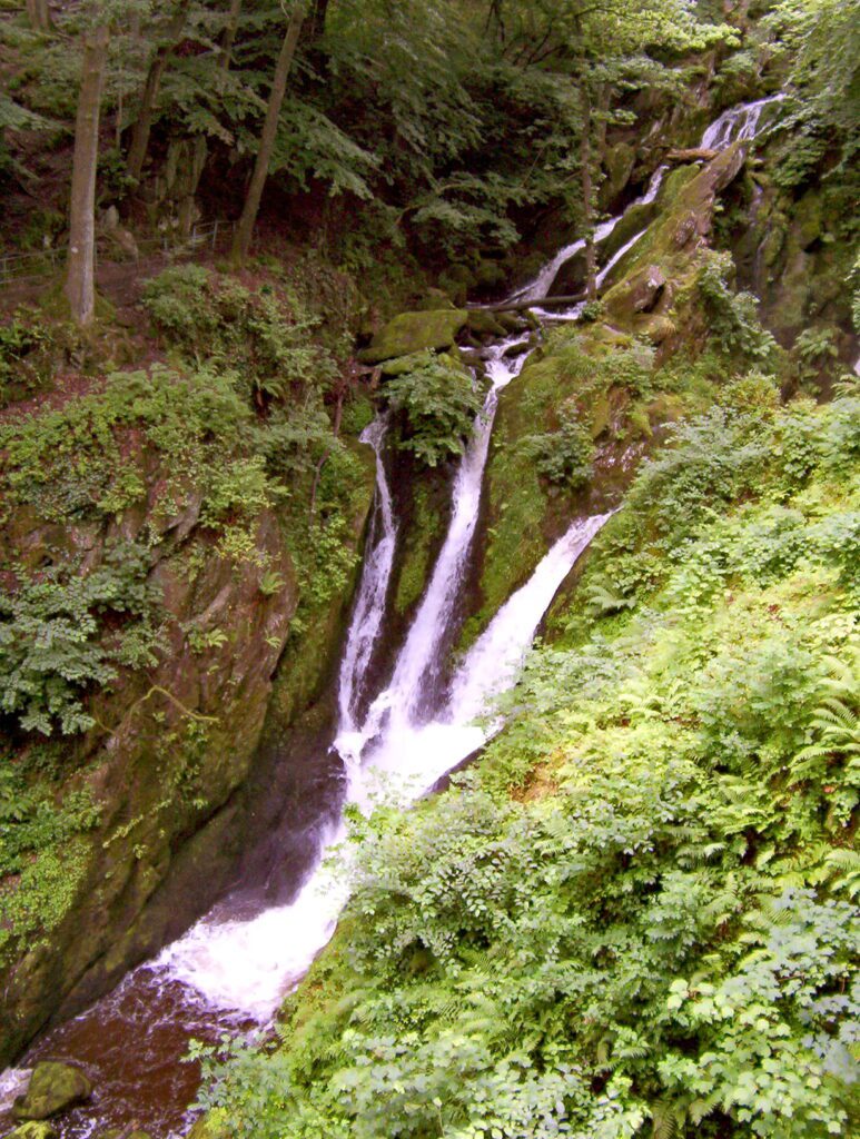 image of stockghyll force watefall, ambleside, cumbria, England
