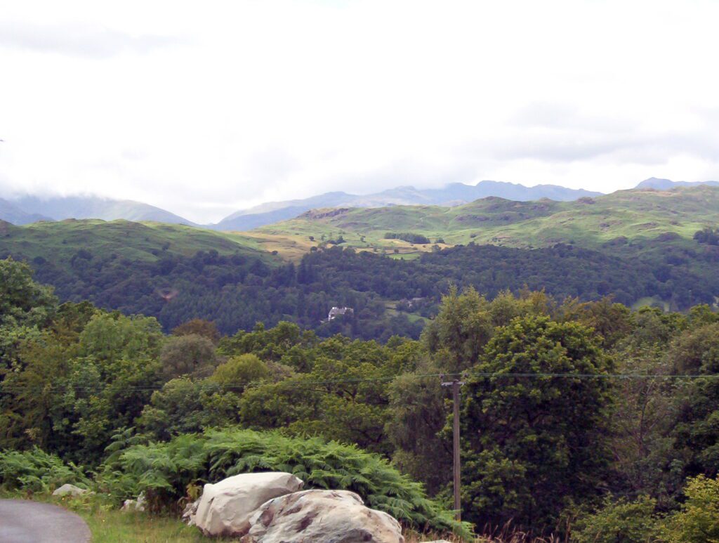 image of the start of the trail, Wansfell Pike, Ambleside, Cumbria, Lake District National Park, England