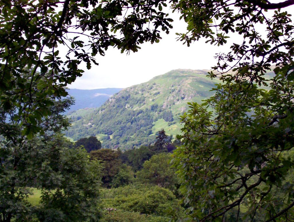 image of a view on the Wansfell Pike Trail, Ambleside, Lake District National Park, Cumbria, England