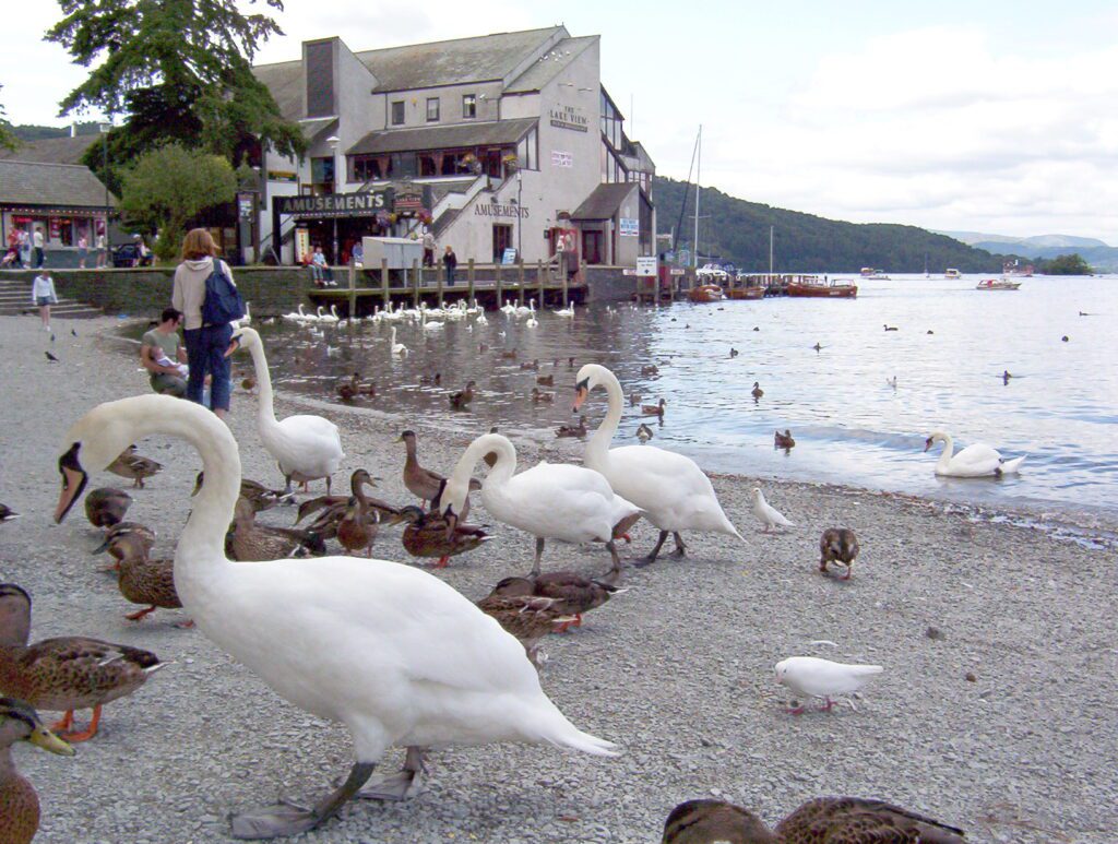 image of lakeside pavilions, bowness bay, bowness-on-windermere, lake windermere, lake district national park, england