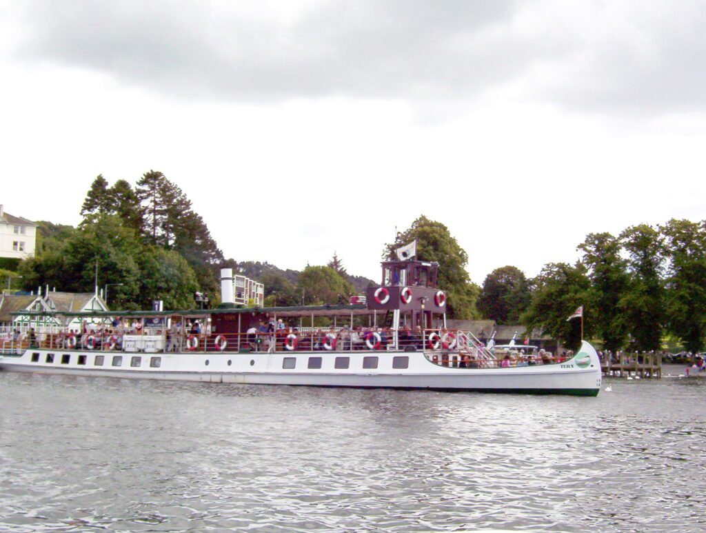 image of the MV Tern, Bowness Bay, Bowness-on-Windermere, Lake Windermere, Lake District National Park, England