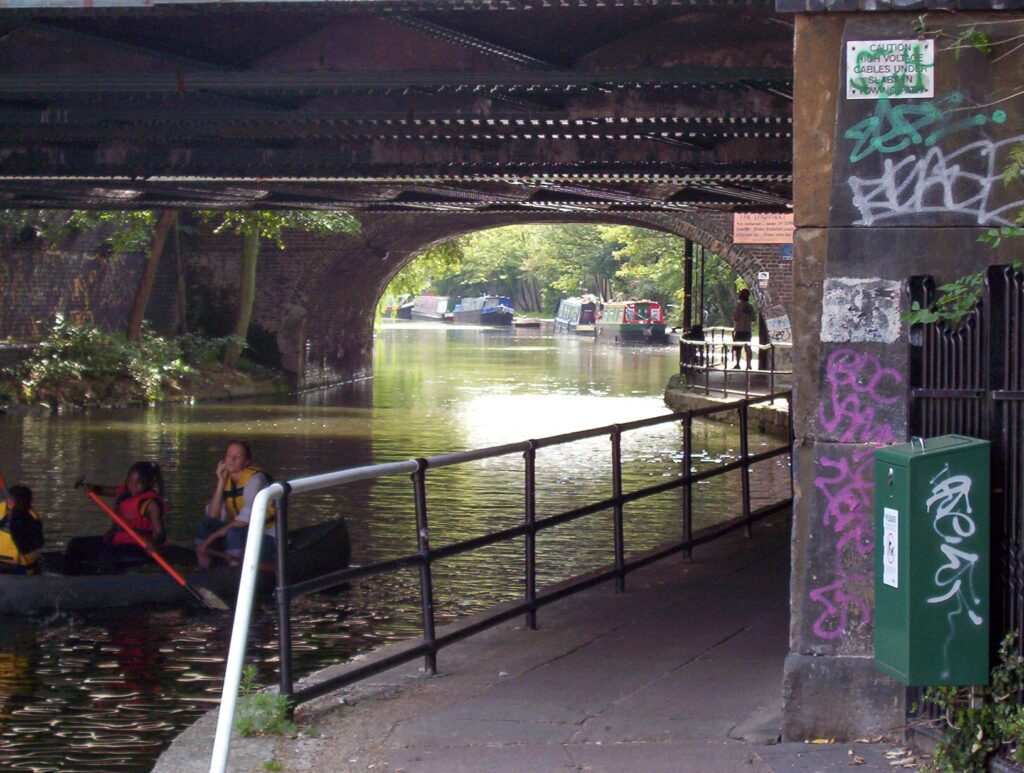 image of Regent's Canal bridge, Camden Town, London, England